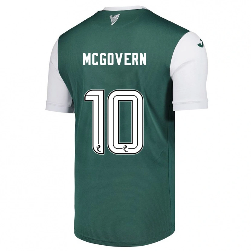 Danxen Homme Maillot Kathleen Mcgovern #10 Vert Blanc Tenues Domicile 2025/26 T-Shirt
