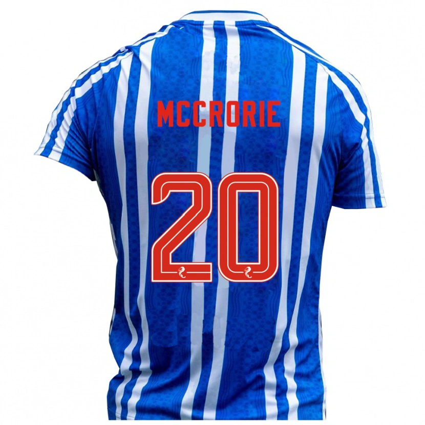 Danxen Homme Maillot Robby Mccrorie #20 Bleu Blanc Tenues Domicile 2025/26 T-Shirt