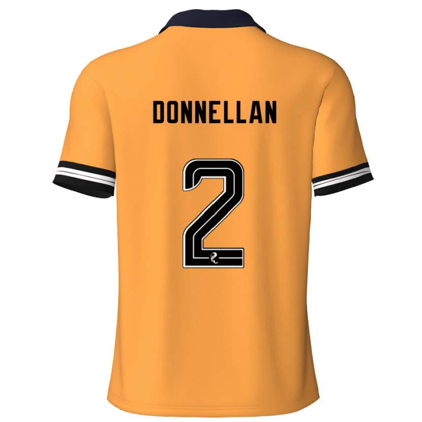 Danxen Homme Maillot Shaun Donnellan #2 Jaune Noir Tenues Domicile 2025/26 T-Shirt