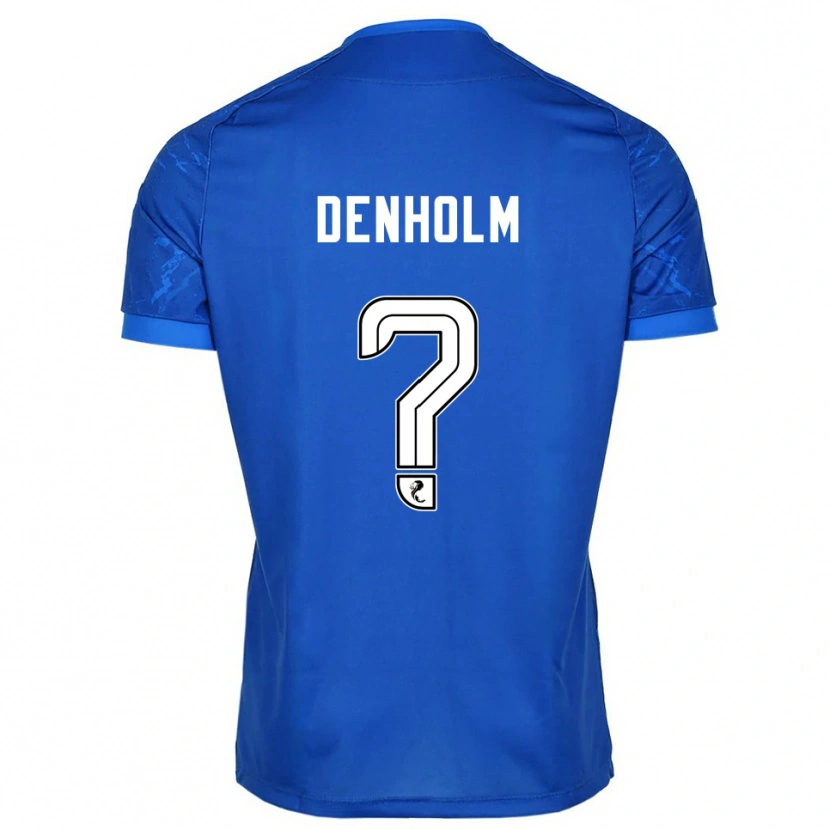 Danxen Homme Maillot Ben Denholm #0 Bleu Blanc Tenues Domicile 2025/26 T-Shirt