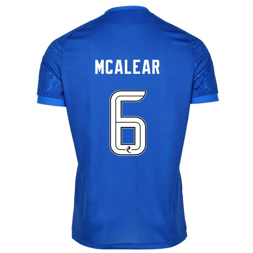 Danxen Homme Maillot Reece Mcalear #6 Bleu Blanc Tenues Domicile 2025/26 T-Shirt