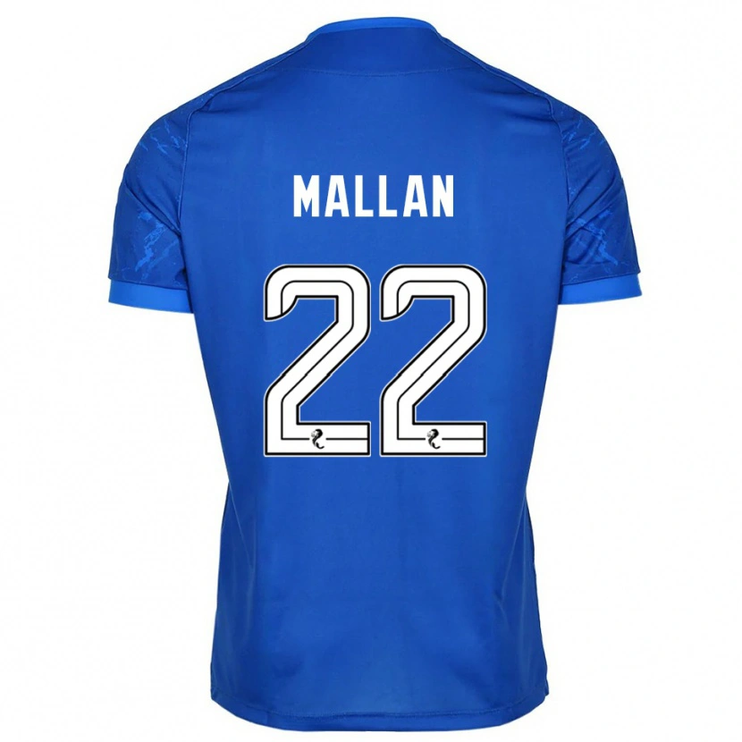 Danxen Homme Maillot Stevie Mallan #22 Bleu Blanc Tenues Domicile 2025/26 T-Shirt