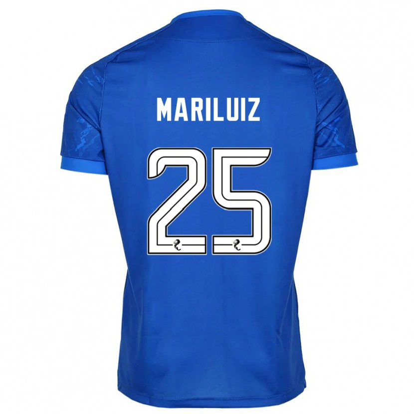 Danxen Homme Maillot Mariluiz Sanchez #25 Bleu Blanc Tenues Domicile 2025/26 T-Shirt