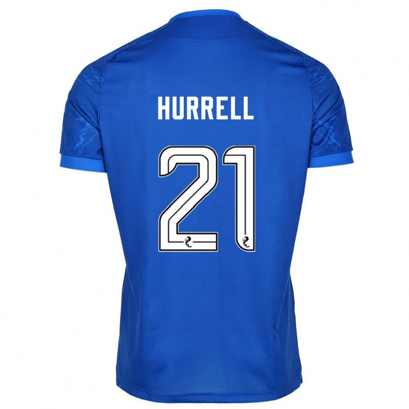 Danxen Homme Maillot Olivia Hurrell #21 Bleu Blanc Tenues Domicile 2025/26 T-Shirt