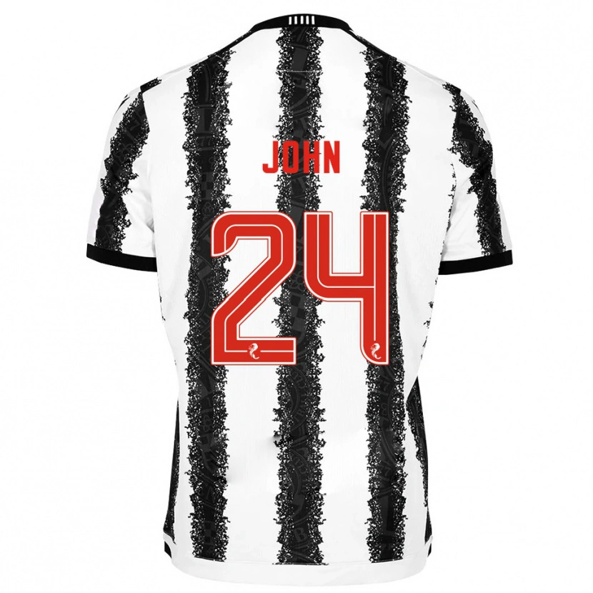 Danxen Homme Maillot Declan John #24 Blanc Noir Tenues Domicile 2025/26 T-Shirt