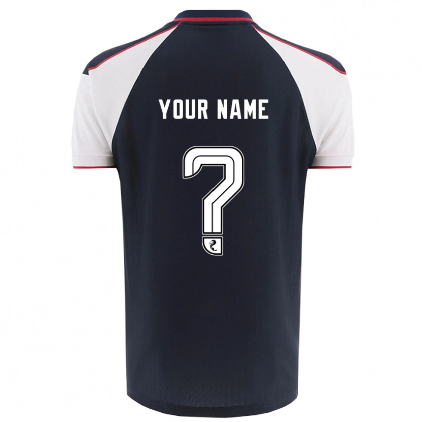 Danxen Homme Maillot Votre Nom #0 Marine Blanc Tenues Domicile 2025/26 T-Shirt