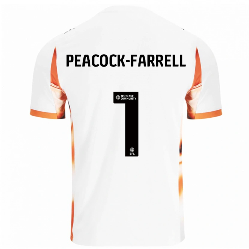 Danxen Homme Maillot Bailey Peacock-Farrell #1 Blanc Orange Noir Tenues Extérieur 2025/26 T-Shirt