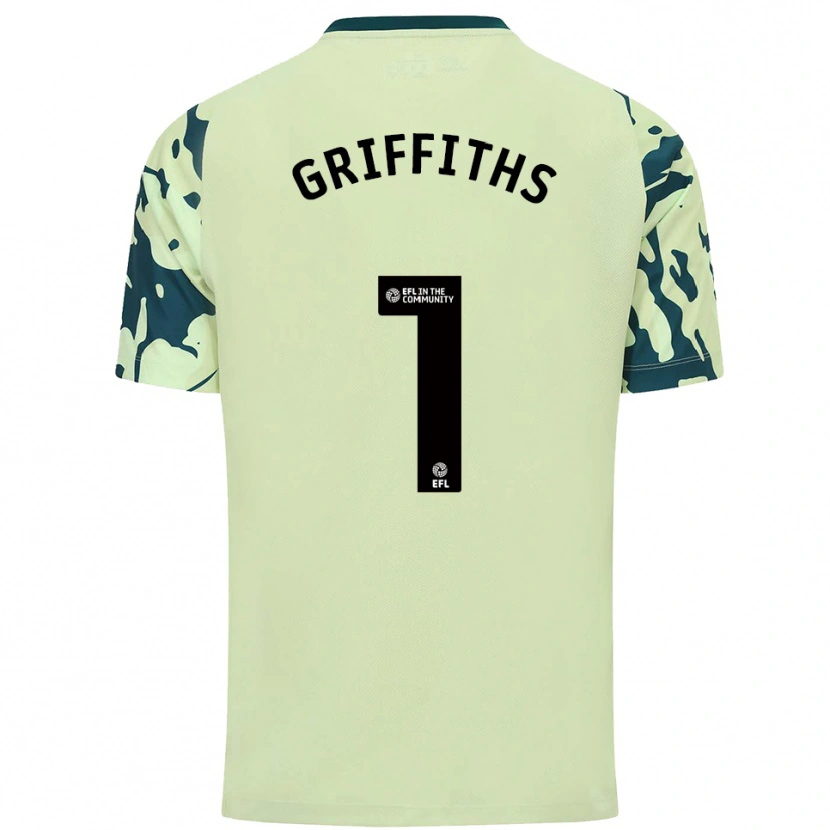 Danxen Homme Maillot Ewan Griffiths #1 Vert Foncé Tenues Extérieur 2025/26 T-Shirt