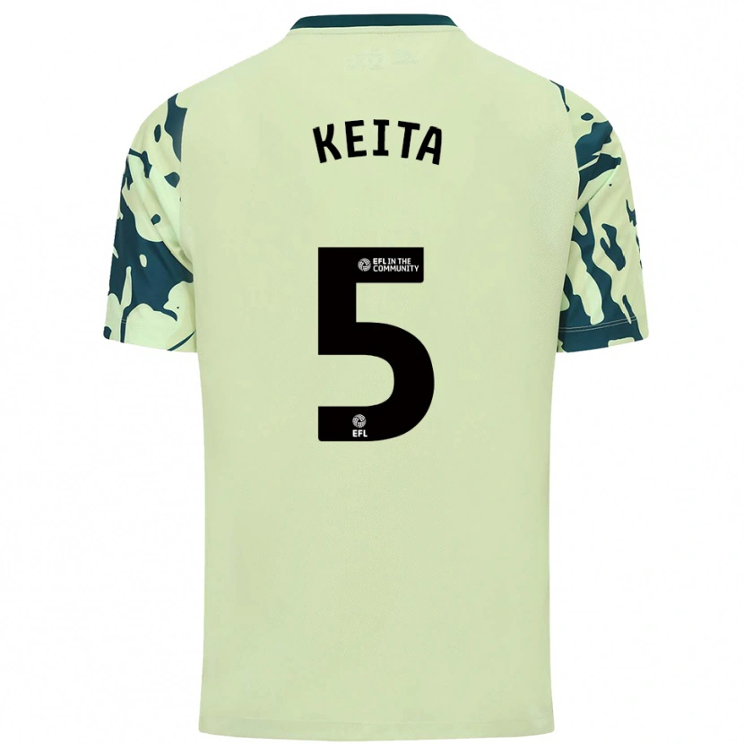 Danxen Homme Maillot Gabriel Keita #5 Vert Foncé Tenues Extérieur 2025/26 T-Shirt