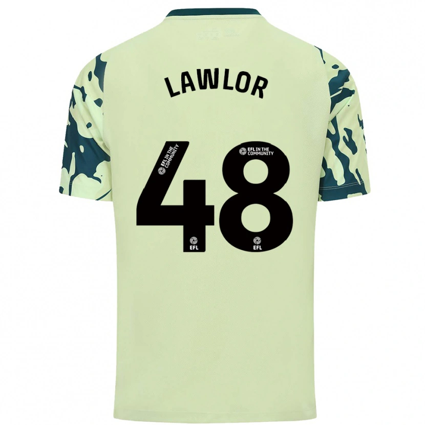 Danxen Homme Maillot Dylan Lawlor #48 Vert Foncé Tenues Extérieur 2025/26 T-Shirt
