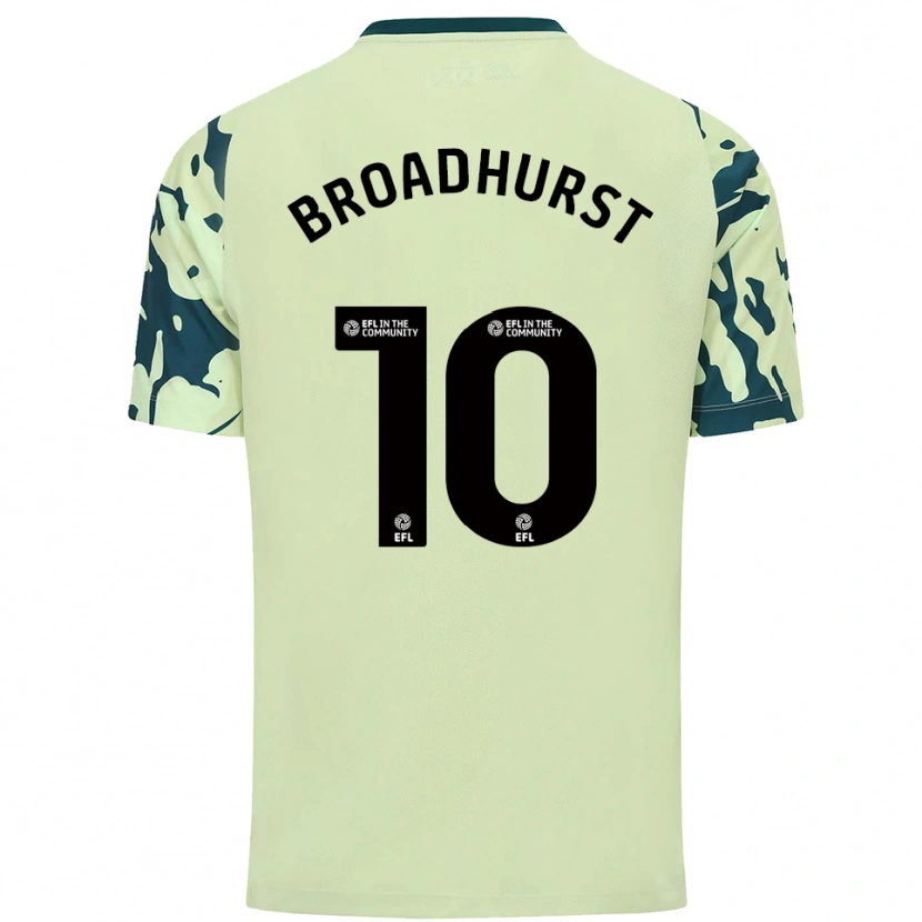 Danxen Homme Maillot Danielle Broadhurst #10 Vert Foncé Tenues Extérieur 2025/26 T-Shirt
