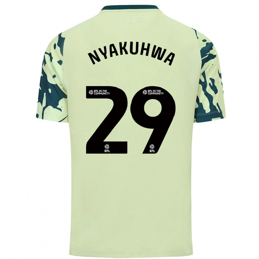 Danxen Homme Maillot Tanatswa Nyakuhwa #29 Vert Foncé Tenues Extérieur 2025/26 T-Shirt