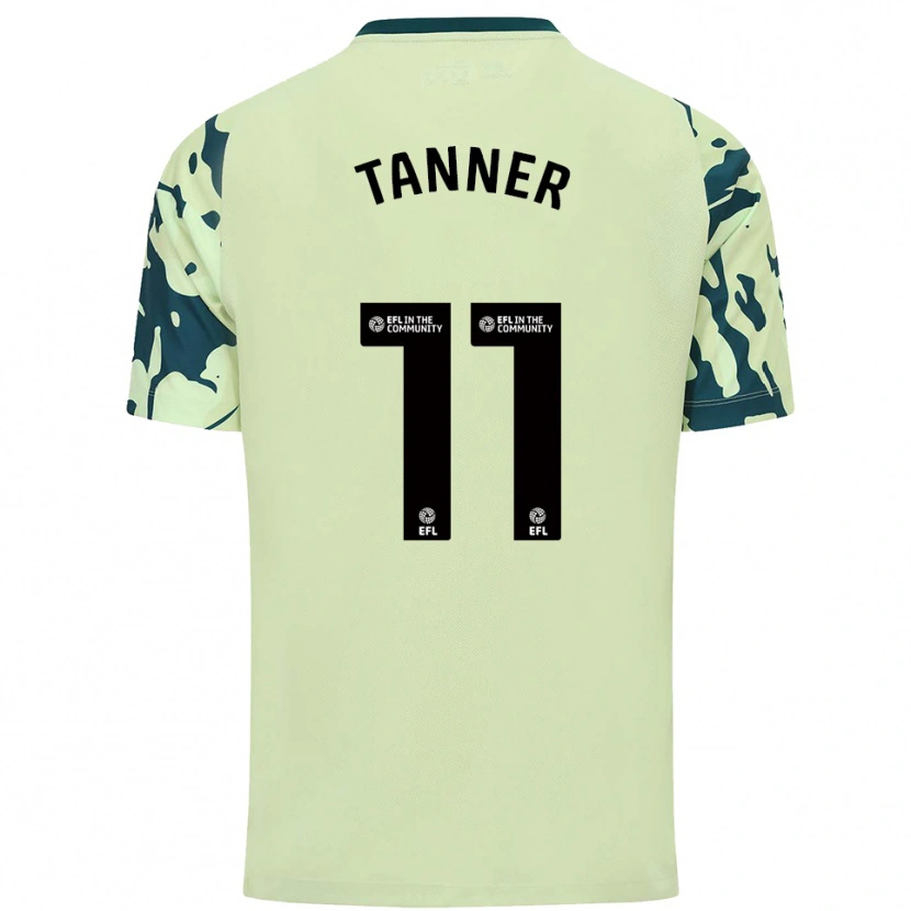 Danxen Homme Maillot Ollie Tanner #11 Vert Foncé Tenues Extérieur 2025/26 T-Shirt