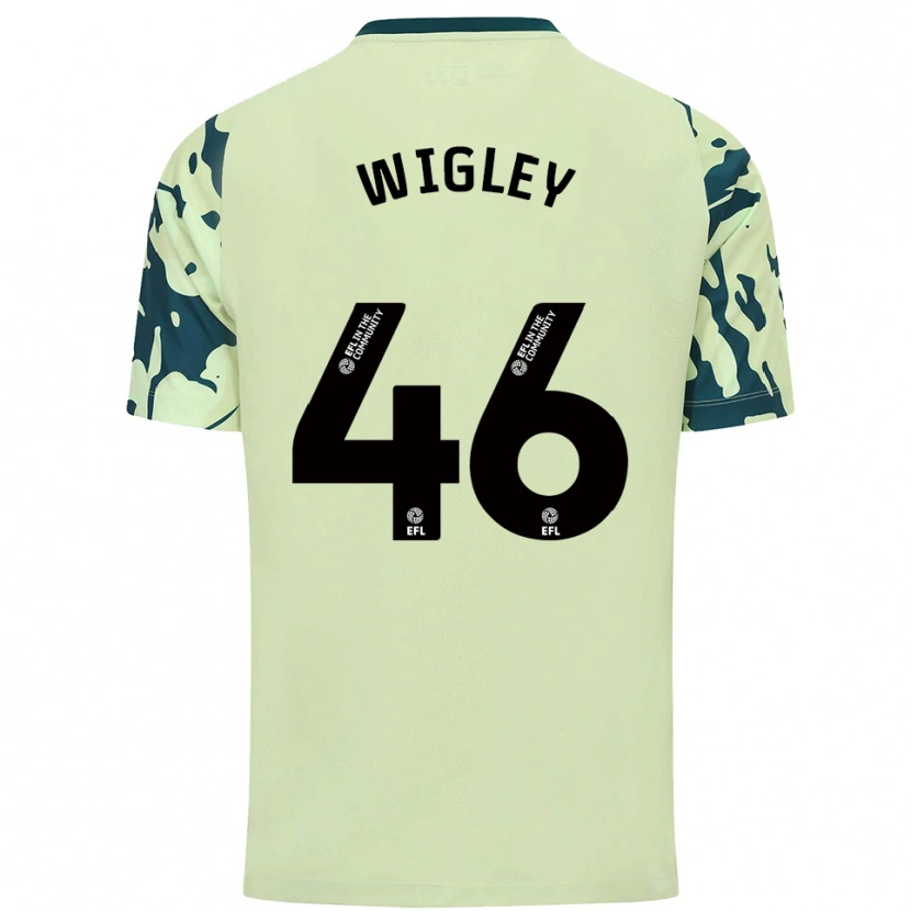 Danxen Homme Maillot Morgan Wigley #46 Vert Foncé Tenues Extérieur 2025/26 T-Shirt