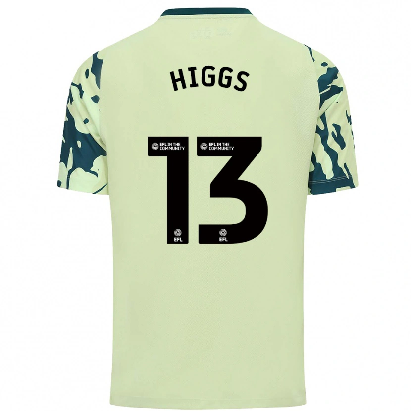 Danxen Homme Maillot Daniel Higgs #13 Vert Foncé Tenues Extérieur 2025/26 T-Shirt