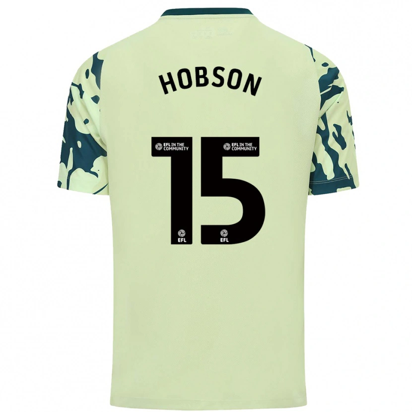 Danxen Homme Maillot Jacob Hobson #15 Vert Foncé Tenues Extérieur 2025/26 T-Shirt