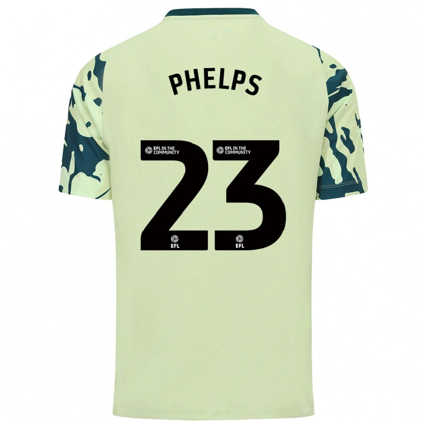 Danxen Homme Maillot Anna Phelps #23 Vert Foncé Tenues Extérieur 2025/26 T-Shirt