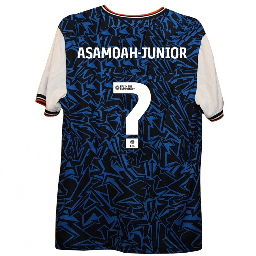 Danxen Homme Maillot Lloyd Asamoah-Junior #0 Bleu Noir Blanc Tenues Extérieur 2025/26 T-Shirt