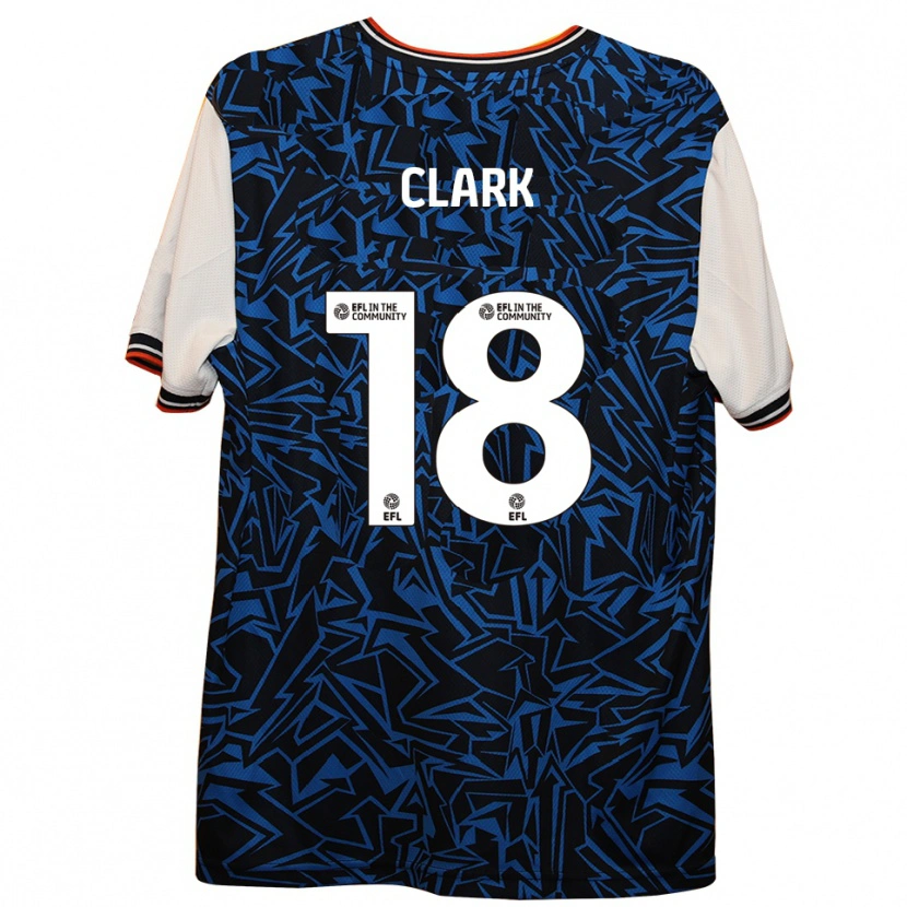 Danxen Homme Maillot Jordan Clark #18 Bleu Noir Blanc Tenues Extérieur 2025/26 T-Shirt