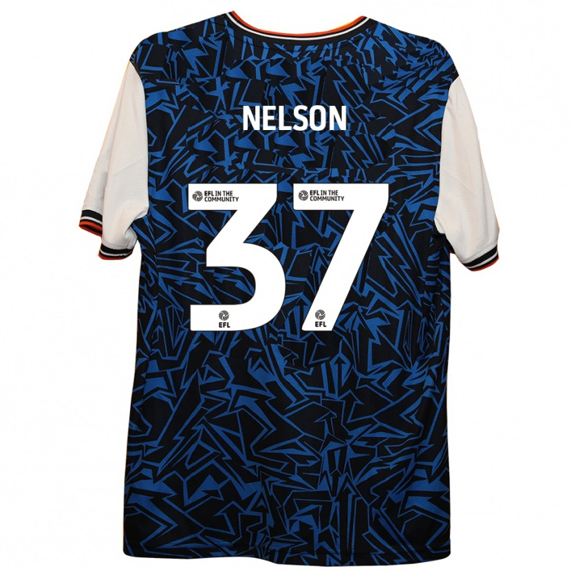 Danxen Homme Maillot Zack Nelson #37 Bleu Noir Blanc Tenues Extérieur 2025/26 T-Shirt
