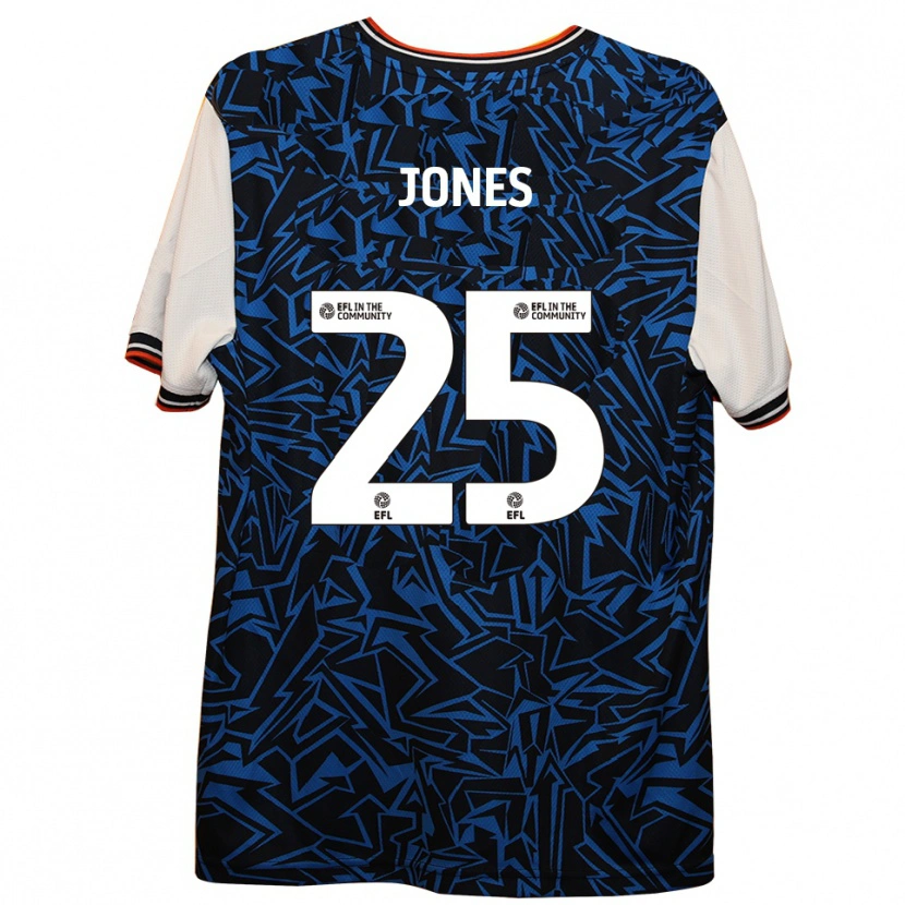 Danxen Homme Maillot Isaiah Jones #25 Bleu Noir Blanc Tenues Extérieur 2025/26 T-Shirt