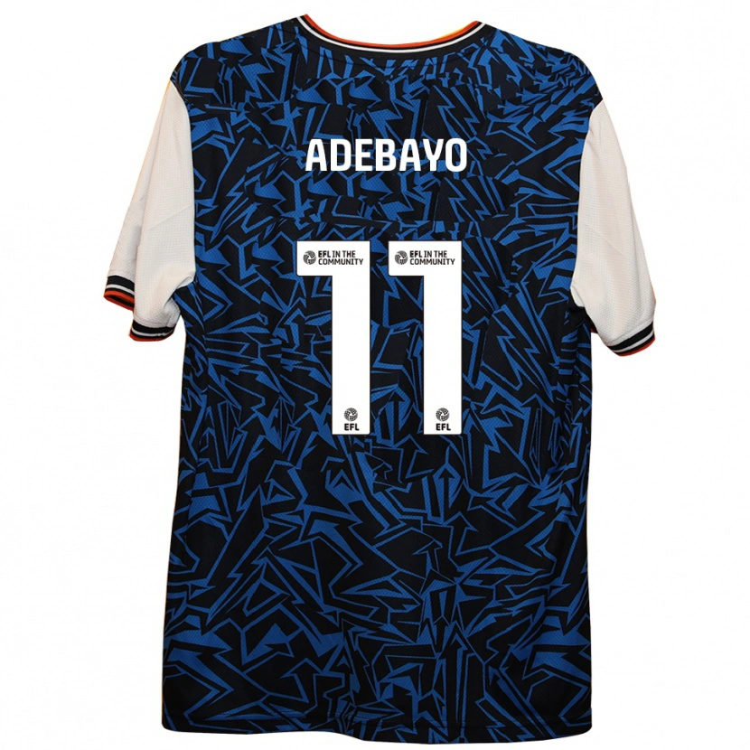 Danxen Homme Maillot Elijah Adebayo #11 Bleu Noir Blanc Tenues Extérieur 2025/26 T-Shirt