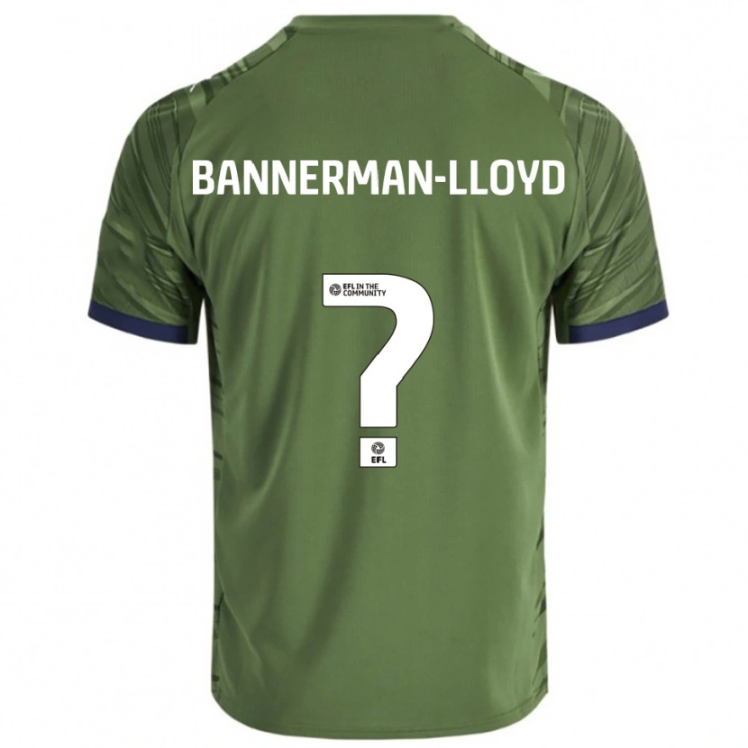 Danxen Homme Maillot Macey Bannerman-Lloyd #0 Vert Blanc Tenues Extérieur 2025/26 T-Shirt