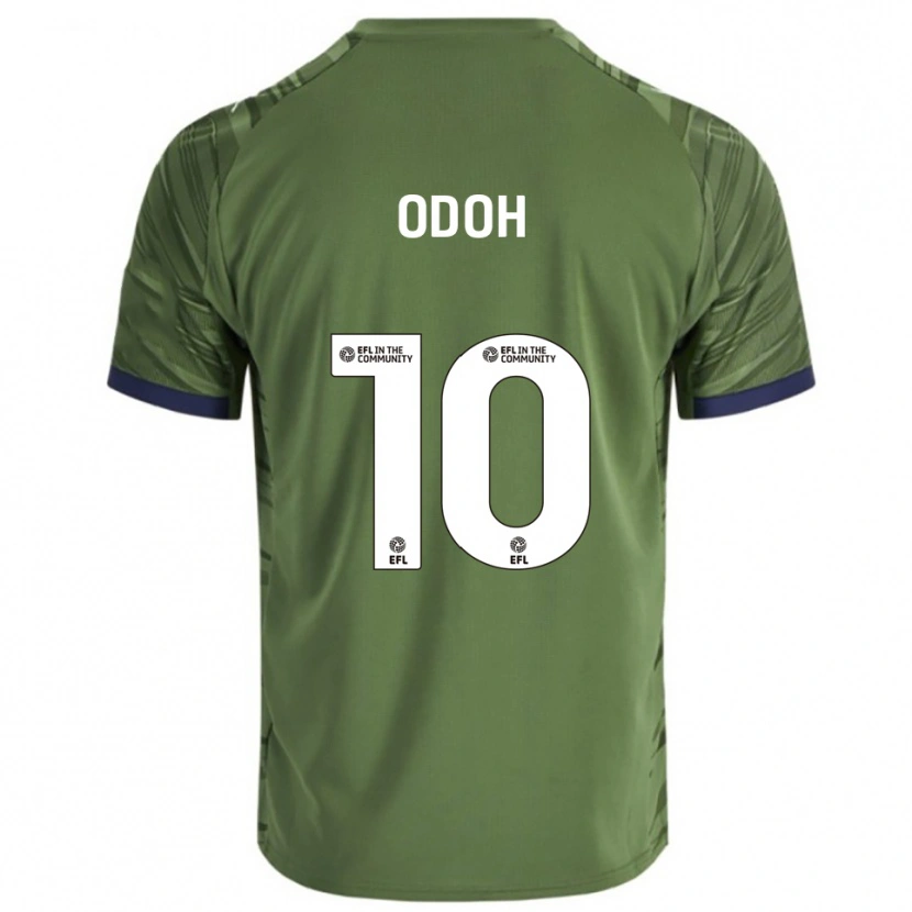 Danxen Homme Maillot Abraham Odoh #10 Vert Blanc Tenues Extérieur 2025/26 T-Shirt