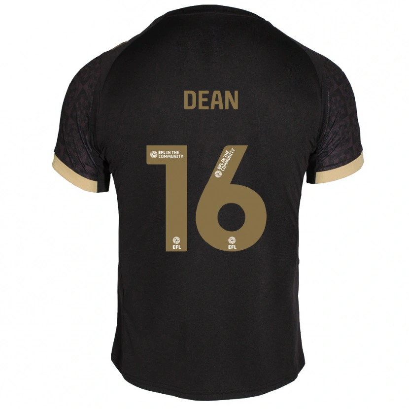 Danxen Homme Maillot Oscar Dean #16 Noir Or Tenues Extérieur 2025/26 T-Shirt