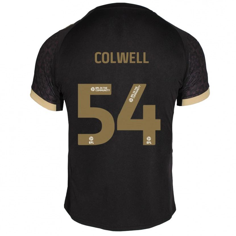 Danxen Homme Maillot Lewis Colwell #54 Noir Or Tenues Extérieur 2025/26 T-Shirt