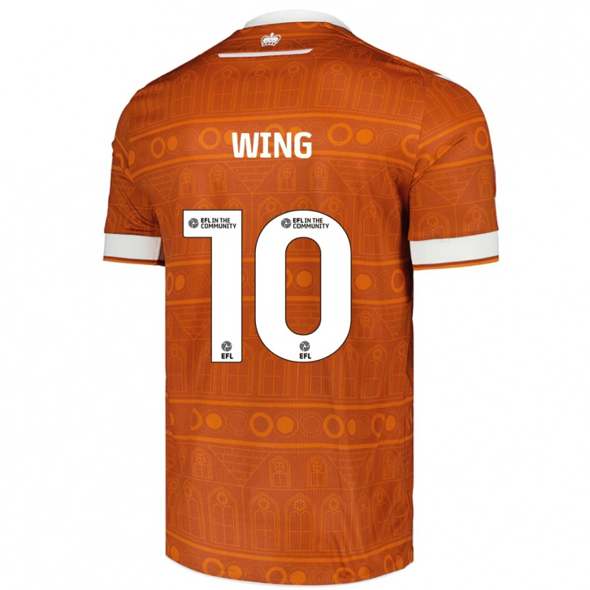 Danxen Homme Maillot Lewis Wing #10 Orange Blanc Tenues Extérieur 2025/26 T-Shirt