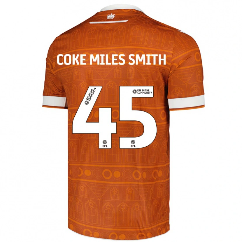 Danxen Homme Maillot Kiyan Coke Miles Smith #45 Orange Blanc Tenues Extérieur 2025/26 T-Shirt