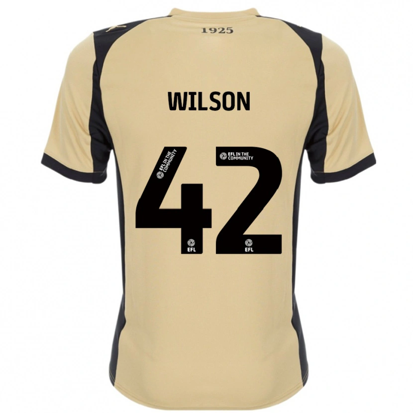 Danxen Homme Maillot Reece Wilson #42 Or Noir Tenues Extérieur 2025/26 T-Shirt