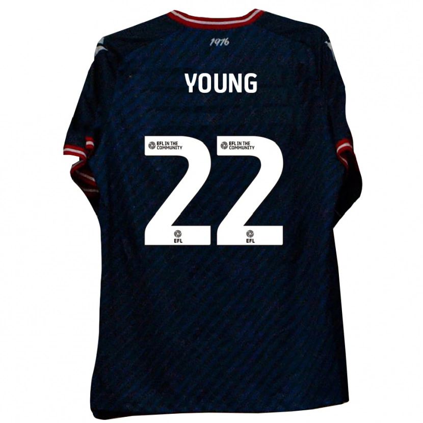 Danxen Homme Maillot Jake Young #22 Marine Rouge Tenues Extérieur 2025/26 T-Shirt