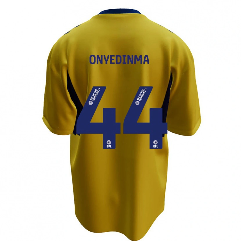 Danxen Homme Maillot Fred Onyedinma #44 Jaune Bleu Tenues Extérieur 2025/26 T-Shirt