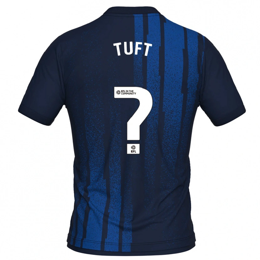 Danxen Homme Maillot Jacob Tuft #0 Marine Blanc Tenues Extérieur 2025/26 T-Shirt