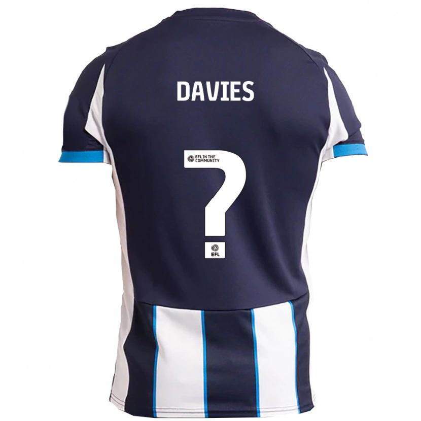 Danxen Homme Maillot Francesca Davies #0 Blanc Marine Tenues Extérieur 2025/26 T-Shirt