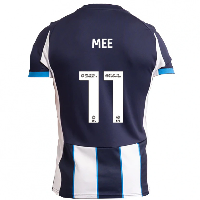 Danxen Homme Maillot Ashton Mee #11 Blanc Marine Tenues Extérieur 2025/26 T-Shirt