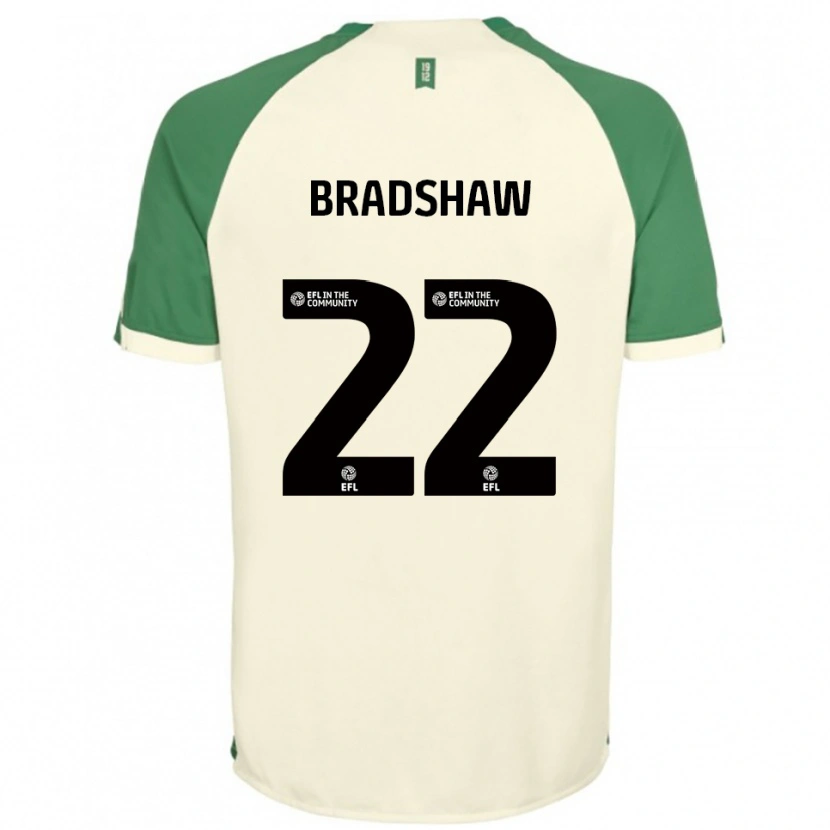 Danxen Homme Maillot Zak Bradshaw #22 Blanc Cassé Vert Tenues Extérieur 2025/26 T-Shirt