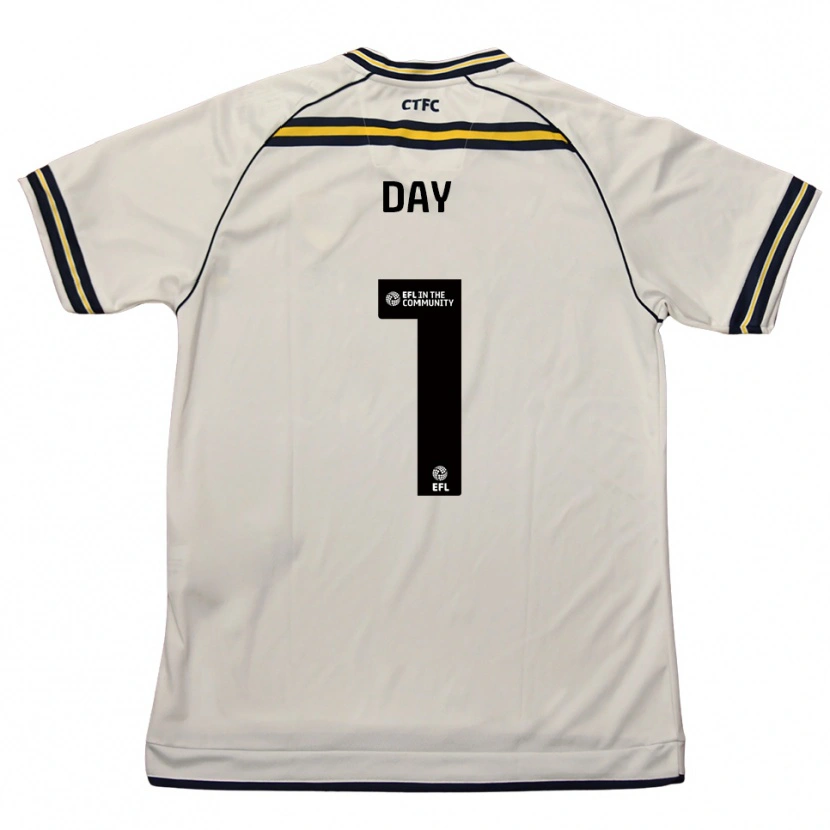 Danxen Homme Maillot Joe Day #1 Blanc Marine Tenues Extérieur 2025/26 T-Shirt