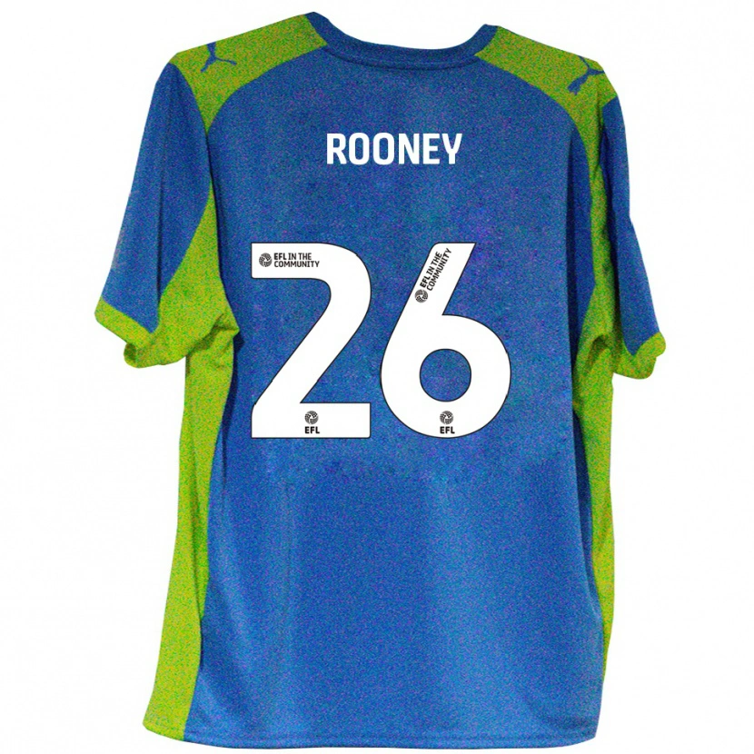 Danxen Homme Maillot Shaun Rooney #26 Bleu Ciel Jaune Tenues Extérieur 2025/26 T-Shirt