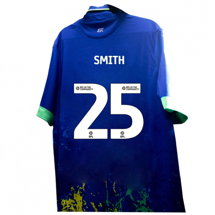 Danxen Homme Maillot Josh Smith #25 Bleu Jaune Tenues Extérieur 2025/26 T-Shirt