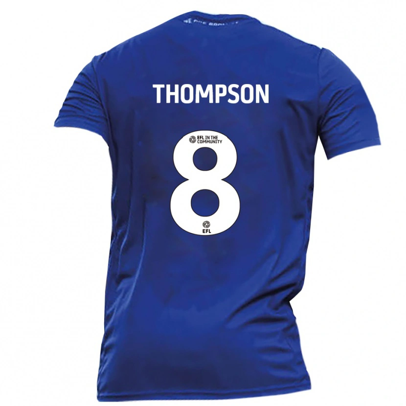 Danxen Homme Maillot Ben Thompson #8 Bleu Blanc Tenues Extérieur 2025/26 T-Shirt