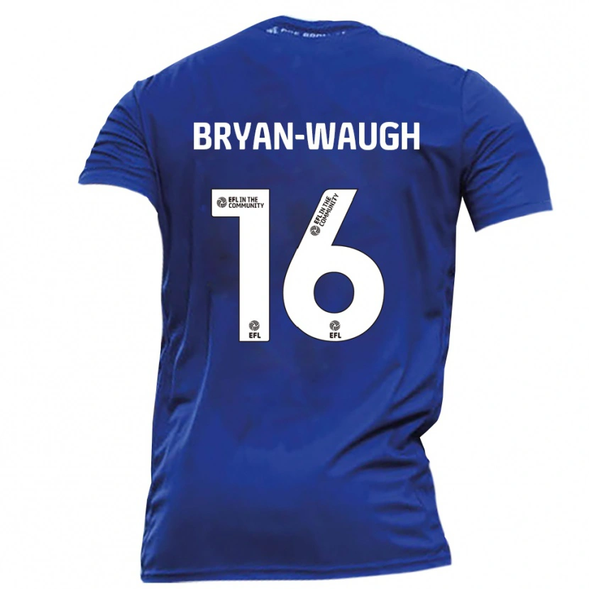 Danxen Homme Maillot Brandon Bryan-Waugh #16 Bleu Blanc Tenues Extérieur 2025/26 T-Shirt