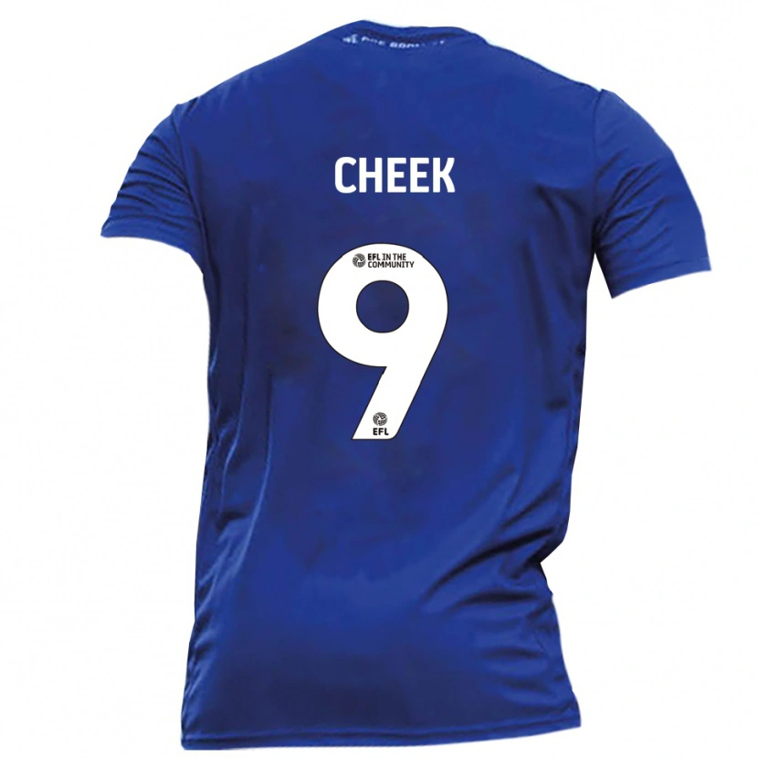 Danxen Homme Maillot Michael Cheek #9 Bleu Blanc Tenues Extérieur 2025/26 T-Shirt