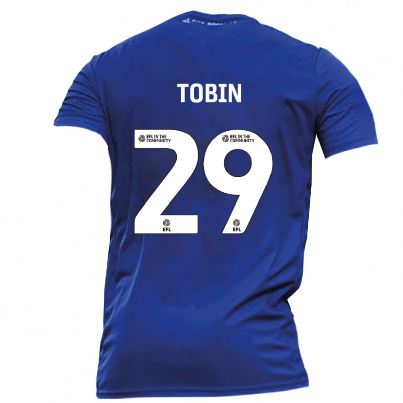 Danxen Homme Maillot Josh Tobin #29 Bleu Blanc Tenues Extérieur 2025/26 T-Shirt
