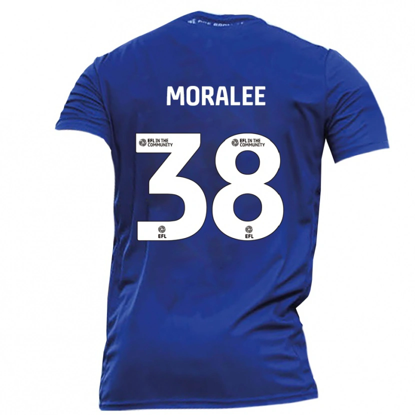 Danxen Homme Maillot Frankie Moralee #38 Bleu Blanc Tenues Extérieur 2025/26 T-Shirt