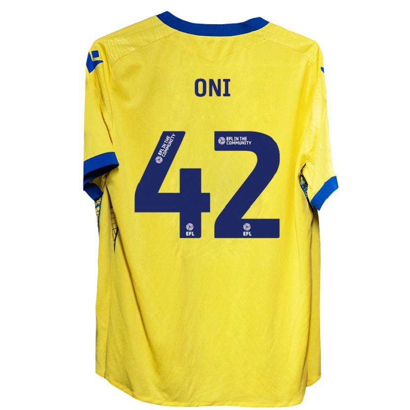 Danxen Homme Maillot Milton Oni #42 Jaune Bleu Tenues Extérieur 2025/26 T-Shirt
