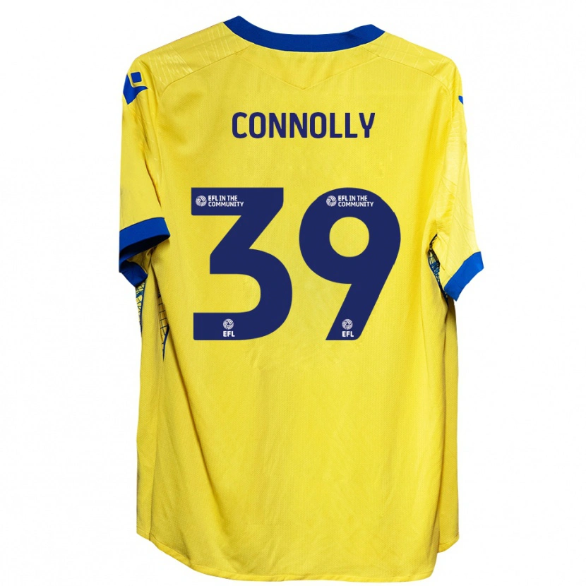 Danxen Homme Maillot Kien Connolly #39 Jaune Bleu Tenues Extérieur 2025/26 T-Shirt