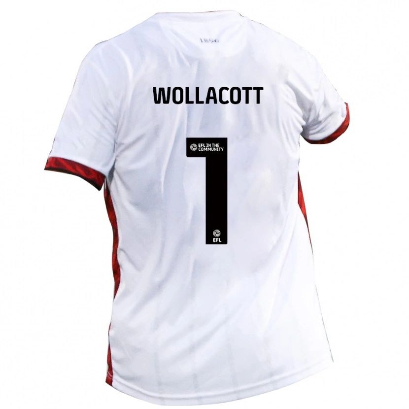 Danxen Homme Maillot Joe Wollacott #1 Blanc Rouge Noir Tenues Extérieur 2025/26 T-Shirt